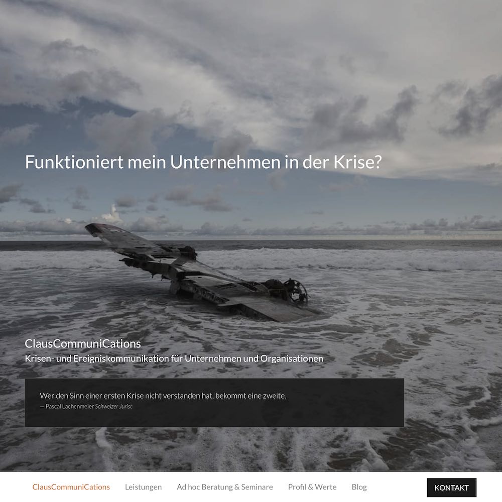 webseiten-beispiel-screenshot-claus-communications-mehrseitige-zweisprachige-webseite